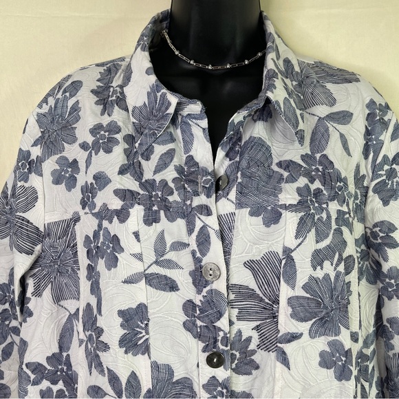 Drapers & Damon’s Vintage Inspired Women’s Button Down Floral Jacket Size XL - Picture 5 of 13